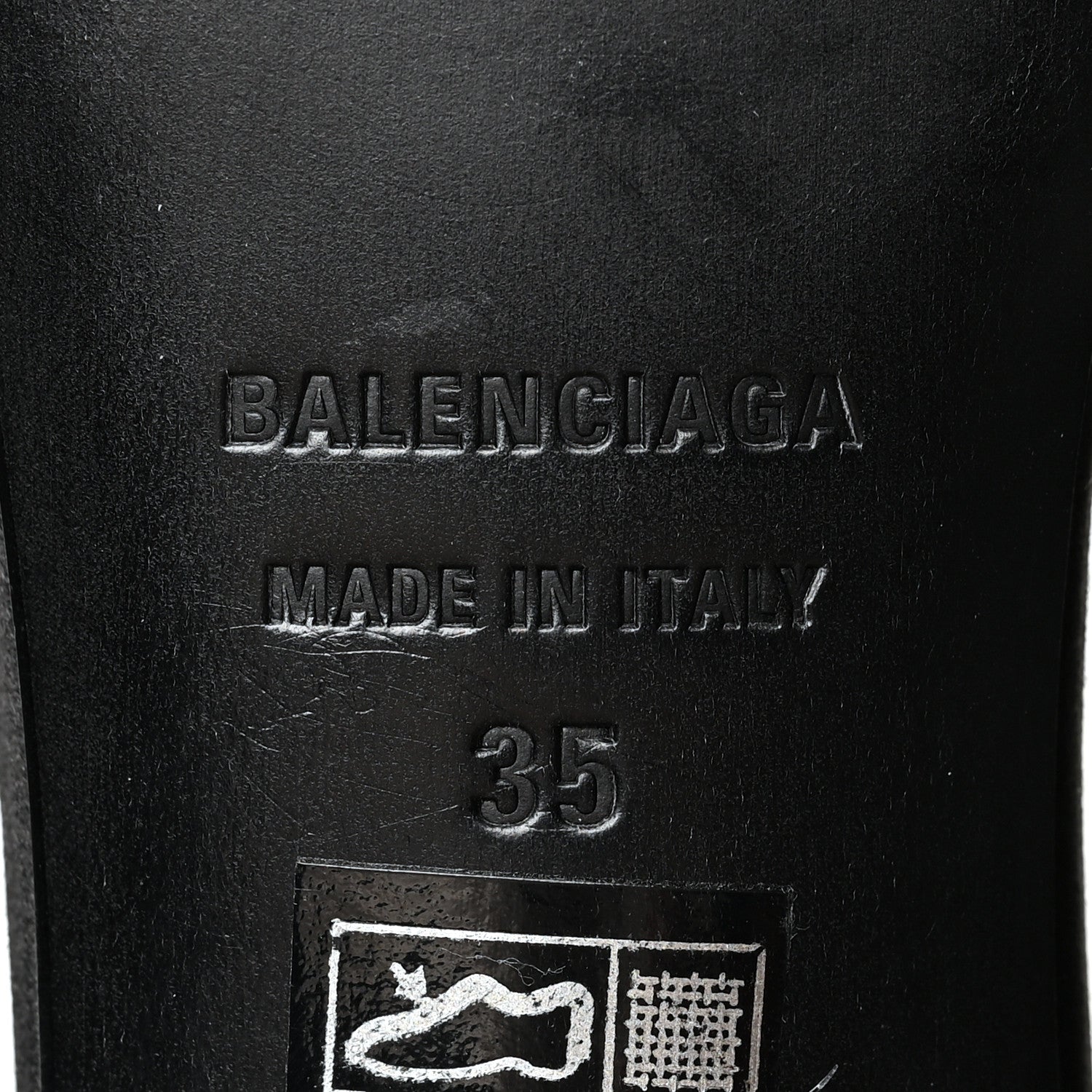 Balenciaga Velvet Crystal Square Knife Bow Mule Sandals 35 Black 7 of 8