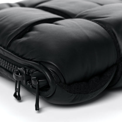 Bottega Veneta Calfskin Maxi Intrecciato Puffy Laptop Pouch Black 8 of 9