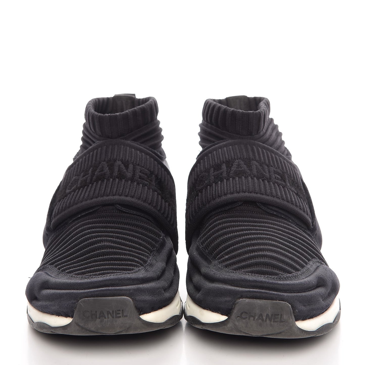 Stretch Fabric CC Sneakers 36 Black