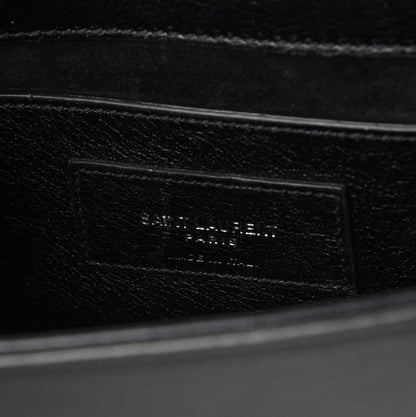 Saint Laurent Calfskin Embellished Small Monogram Kate Satchel Black 6 of 6