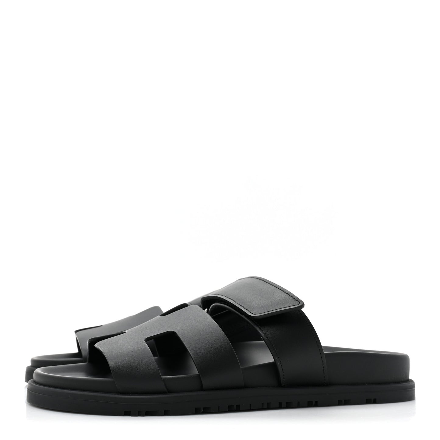 Calfskin Womens Chypre Sandals 37.5 Black