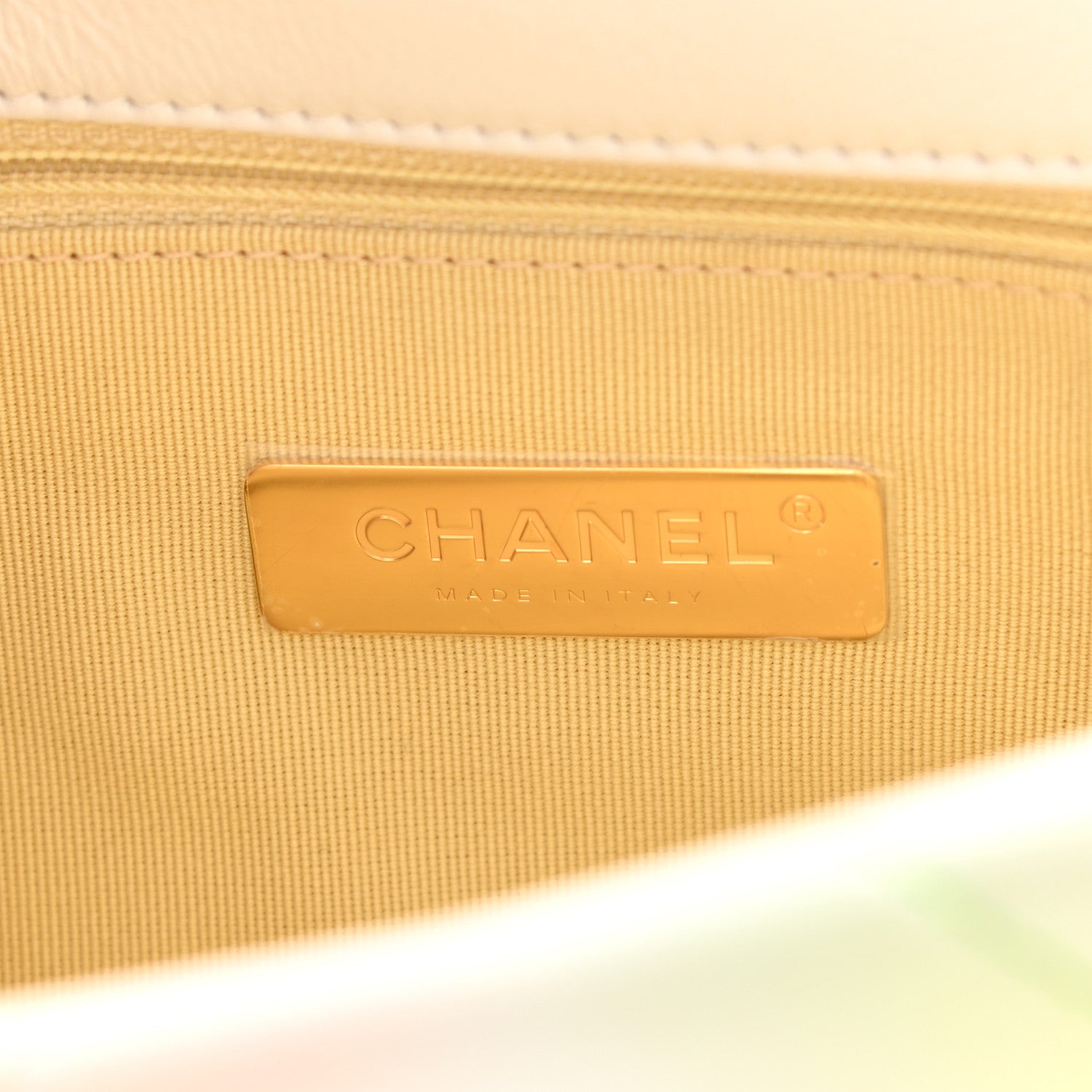Chanel Printed Goatskin Quilted Medium Chanel 19 Flap White Multicolor 6 of 9
