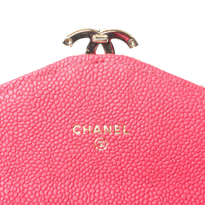 Chanel Caviar Quilted Medium CC Box Flap Wallet Pink 6 of 12