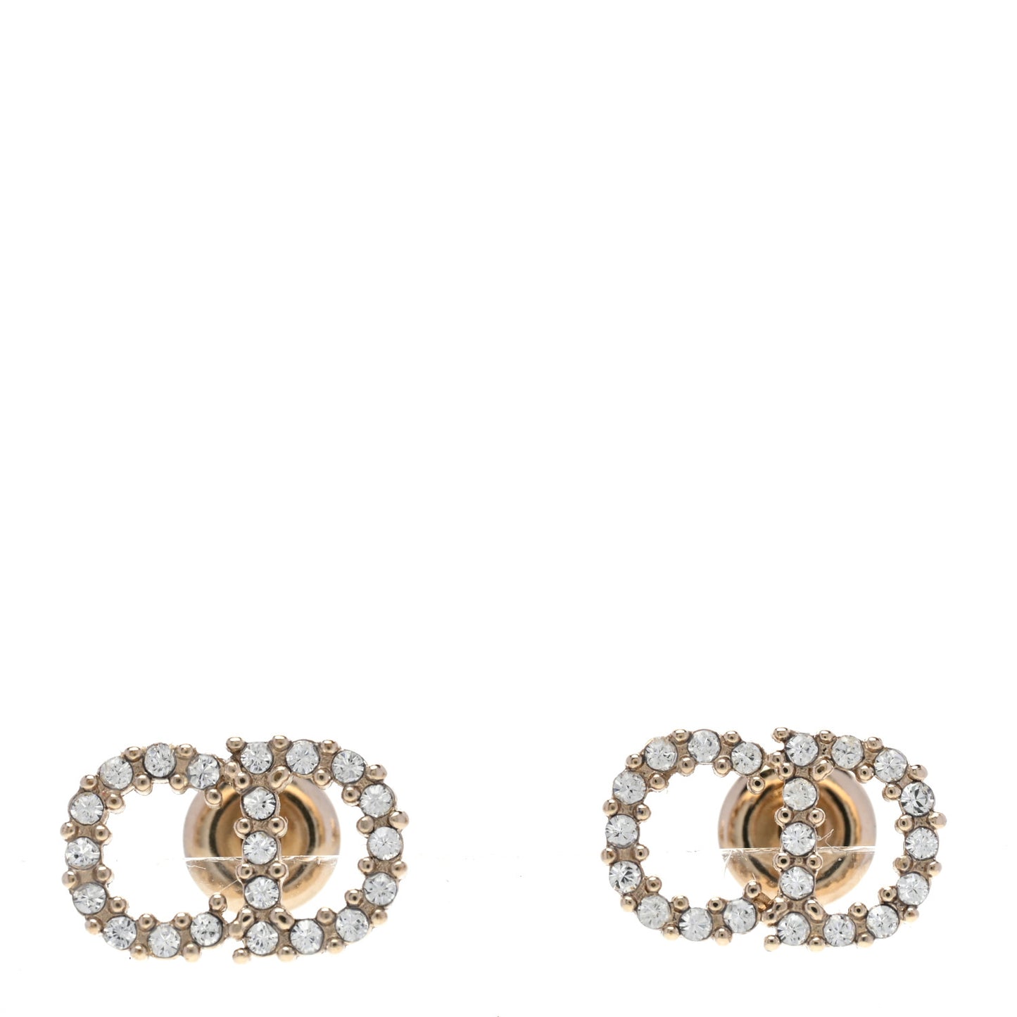 Crystal Clair D Lune Earrings Gold