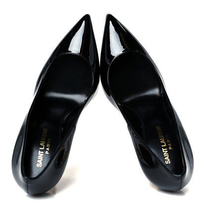 Saint Laurent Patent Opyum 110 Pumps 38 Black Gold 2 of 10