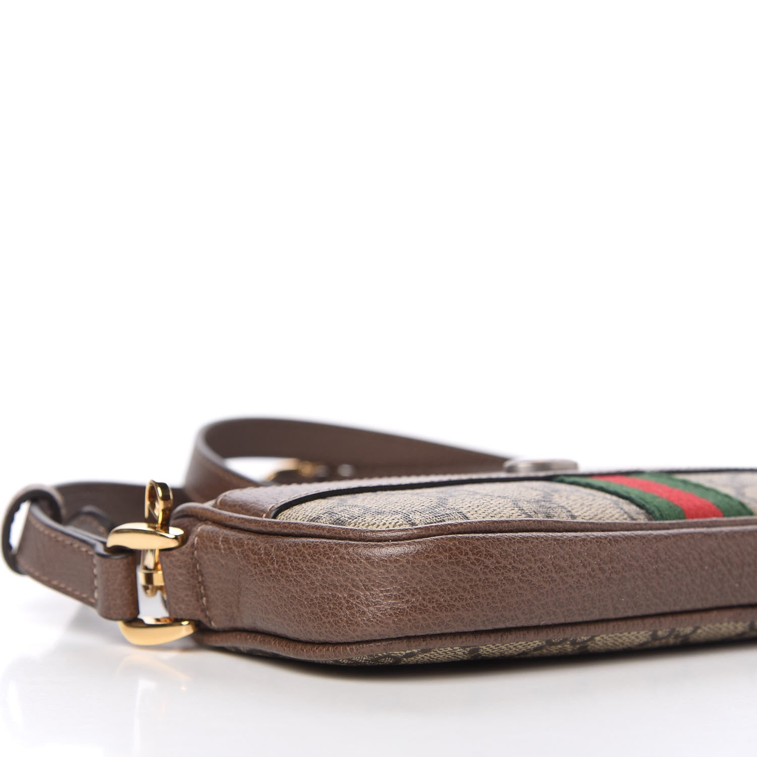 Gucci GG Supreme Monogram Web Mini Ophidia GG Bag Brown 8 of 11