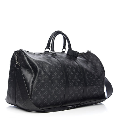 Louis Vuitton Monogram Eclipse Keepall Bandouliere 55 2 of 9