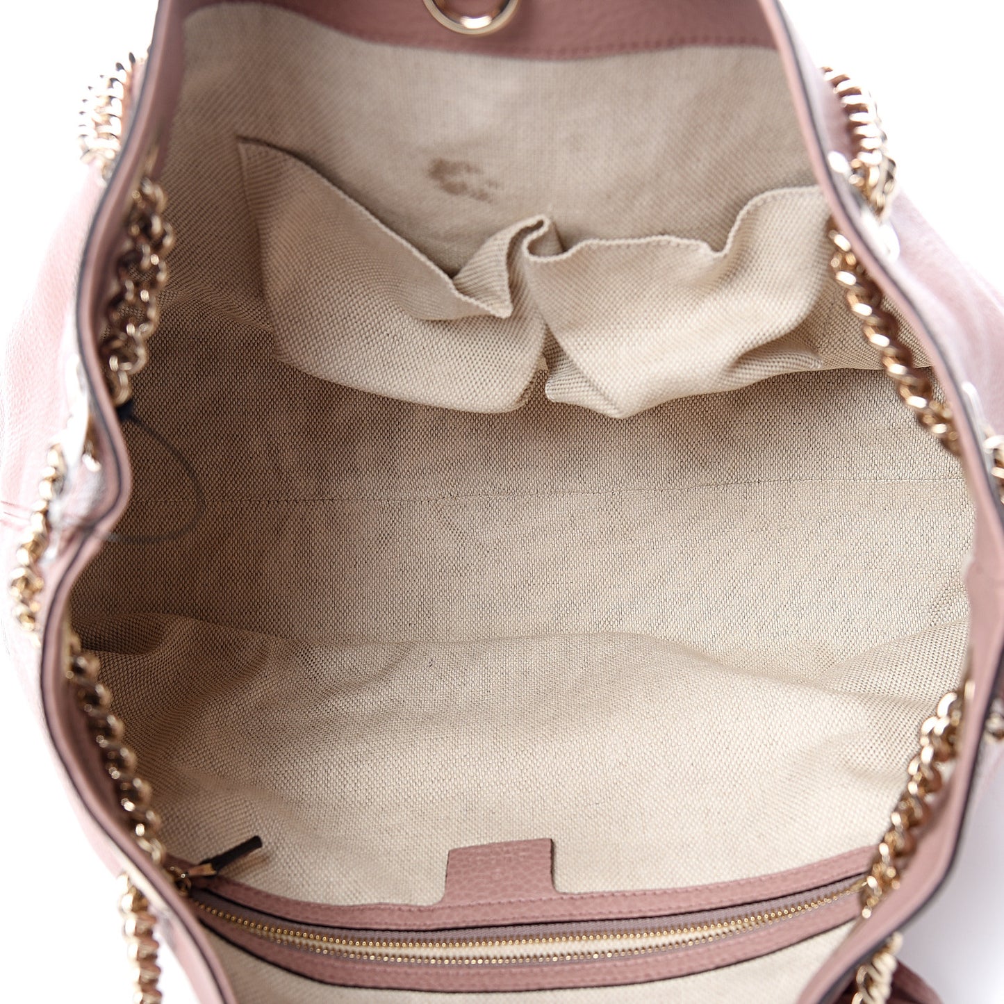 Pebbled Calfskin Medium Soho Chain Shoulder Bag Dark Cipria