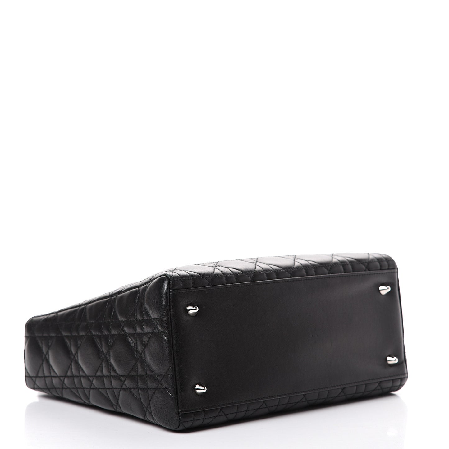 Lambskin Cannage Medium Lady Dior Black