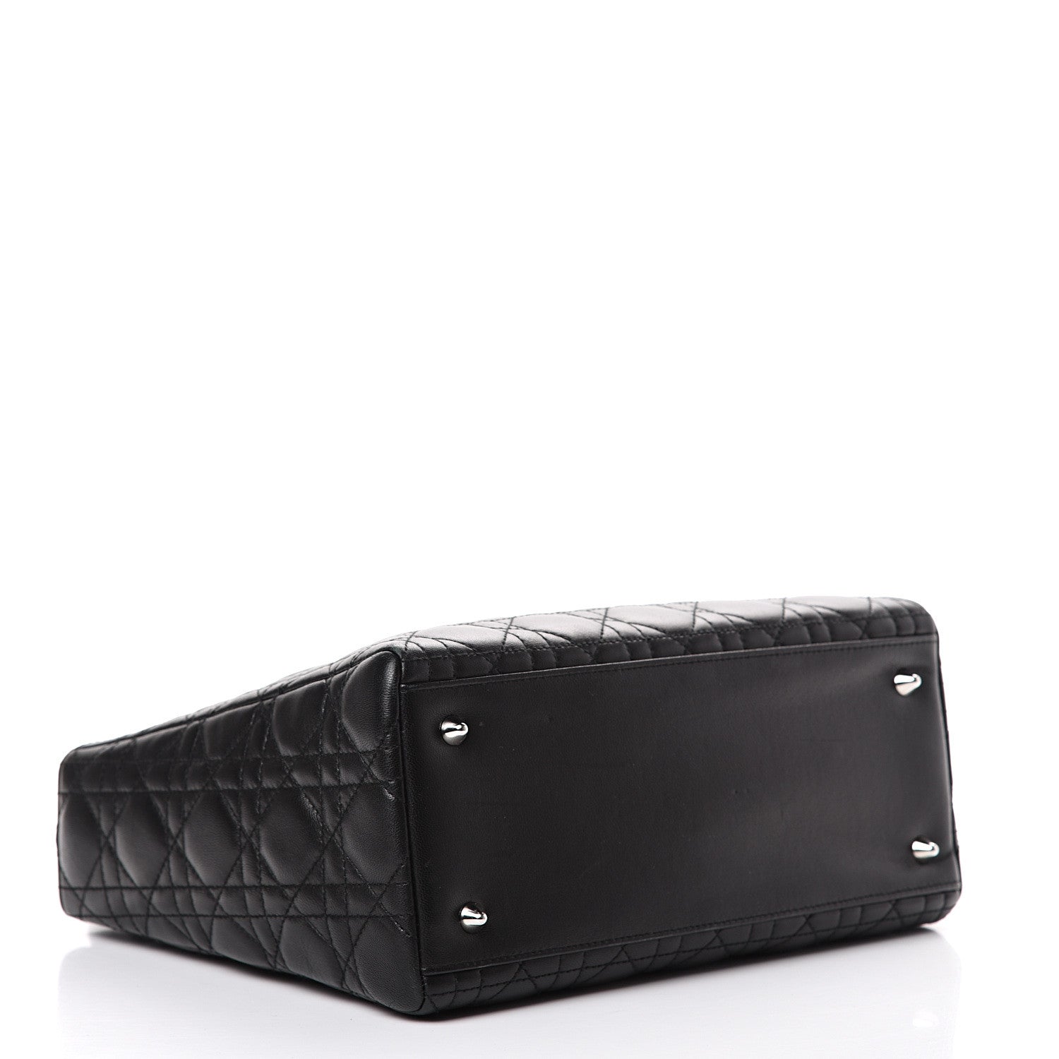 Christian Dior Lambskin Cannage Medium Lady Dior Black 3 of 13