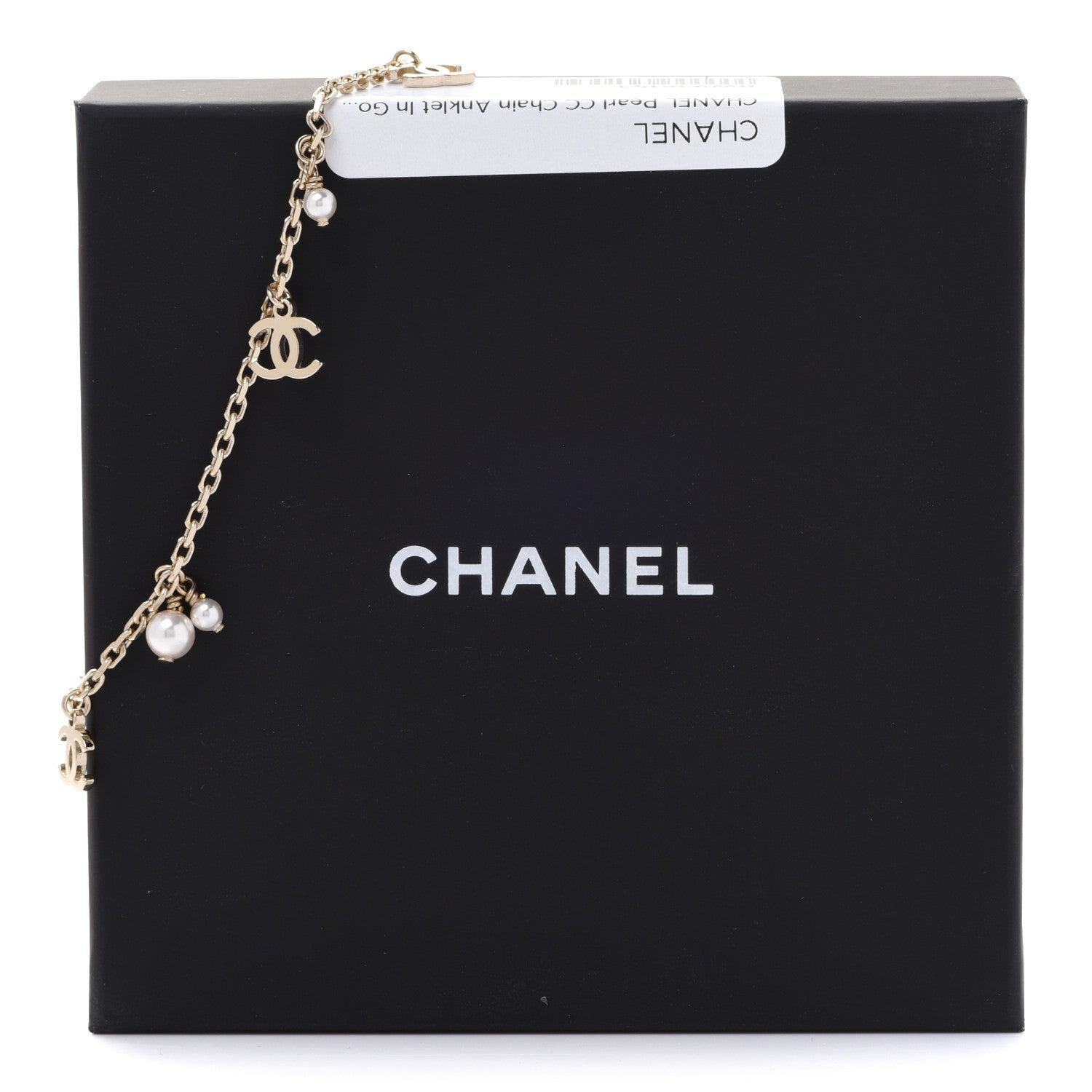 Chanel Pearl CC Chain Anklet Gold 5 of 5