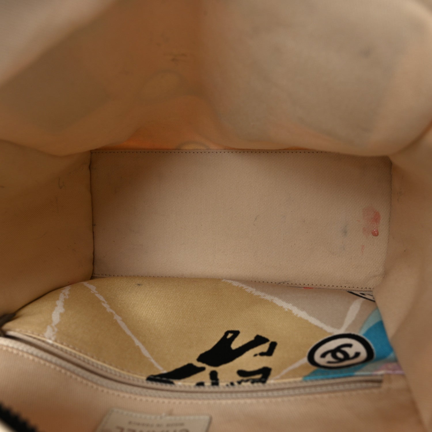 Chanel Canvas Small Printed Paris Map Tote Bag 5 of 13