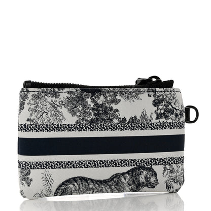 Christian Dior Technical Fabric Embroidered Toile De Jouy DiorTravel Multifunction Pouch Blue 7 of 15