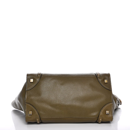 Celine Drummed Calfskin Mini Luggage Jungle 17 of 17