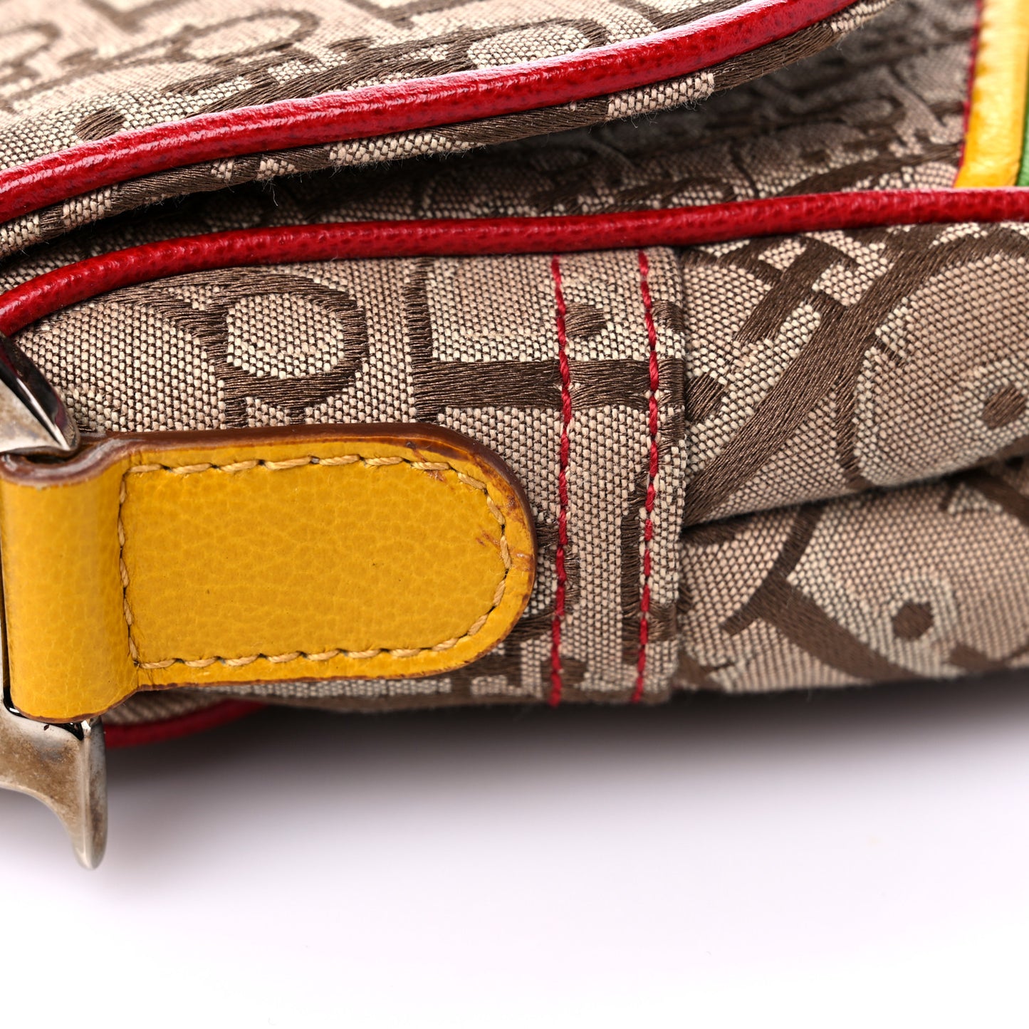 Monogram Rasta Saddle Bag Beige