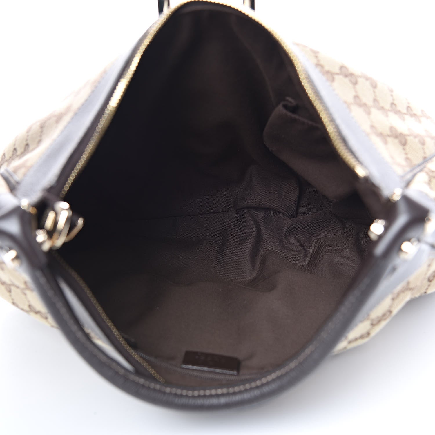 Gucci Monogram Large D Ring Hobo Dark Brown 5 of 12
