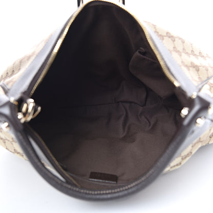 Gucci Monogram Large D Ring Hobo Dark Brown 5 of 12