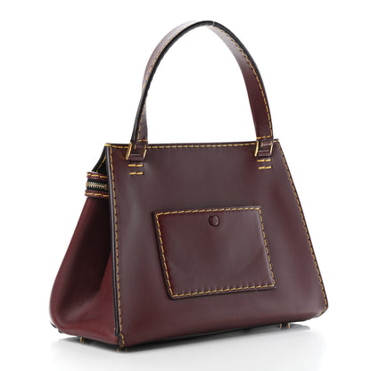Celine Smooth Calfskin Small Edge Shoulder Bag Burgundy 3 of 8