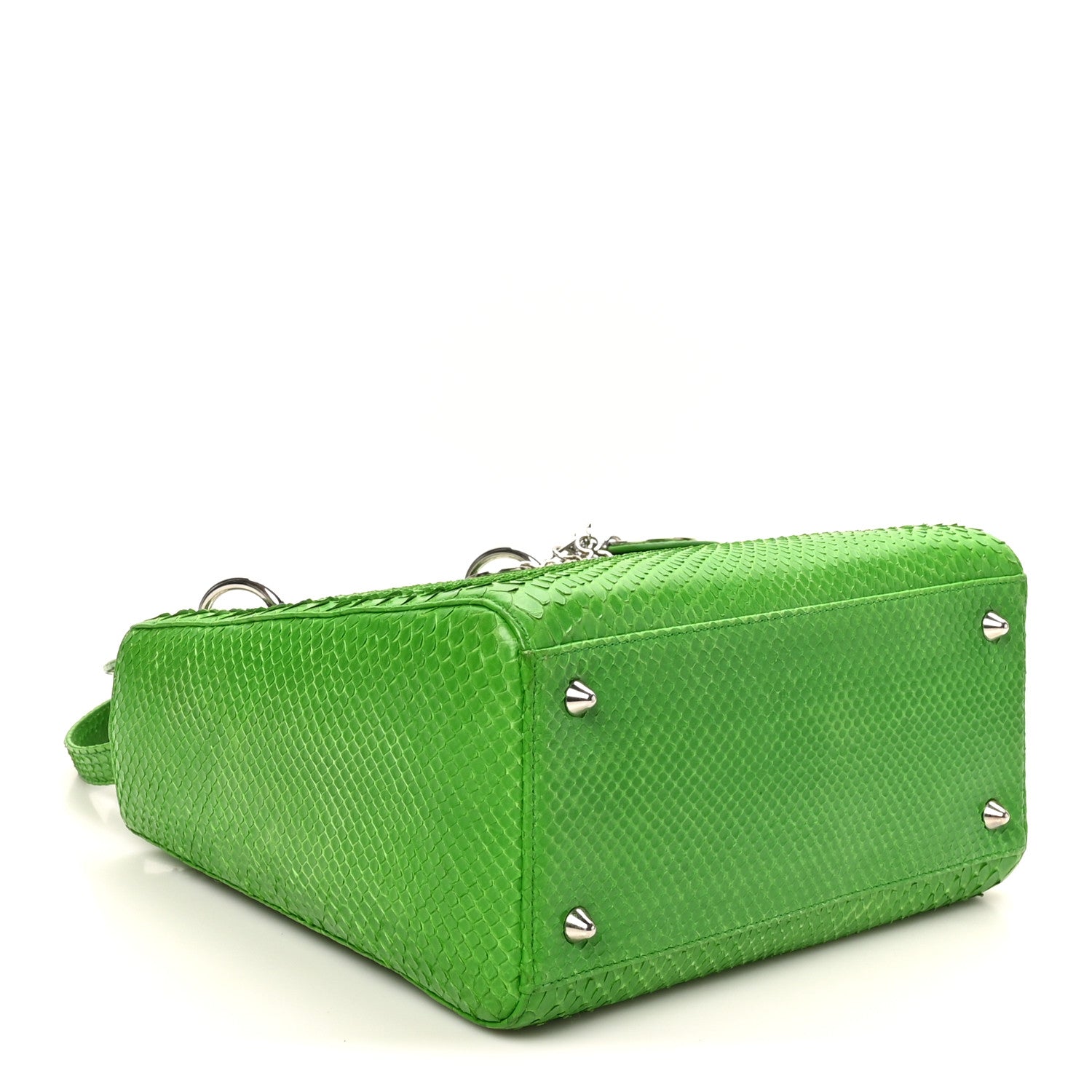 Christian Dior Snakeskin Medium Lady Dior Green 4 of 10