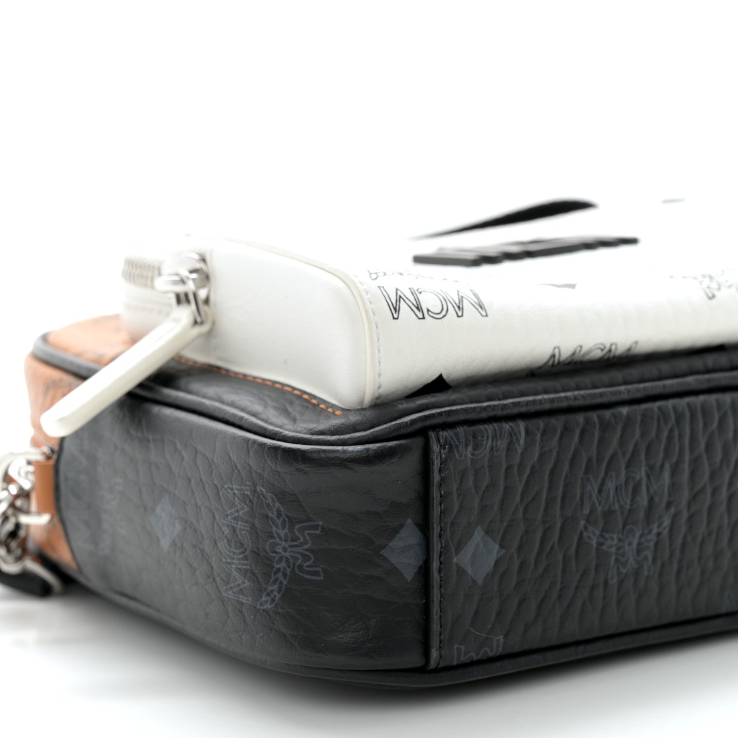 MCM Visetos Mix Small Klassik Crossbody White 9 of 10