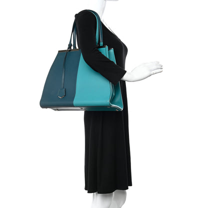 Fendi Vitello Bi-Color Large 3Jours Tote Oceano Lago 2 of 18
