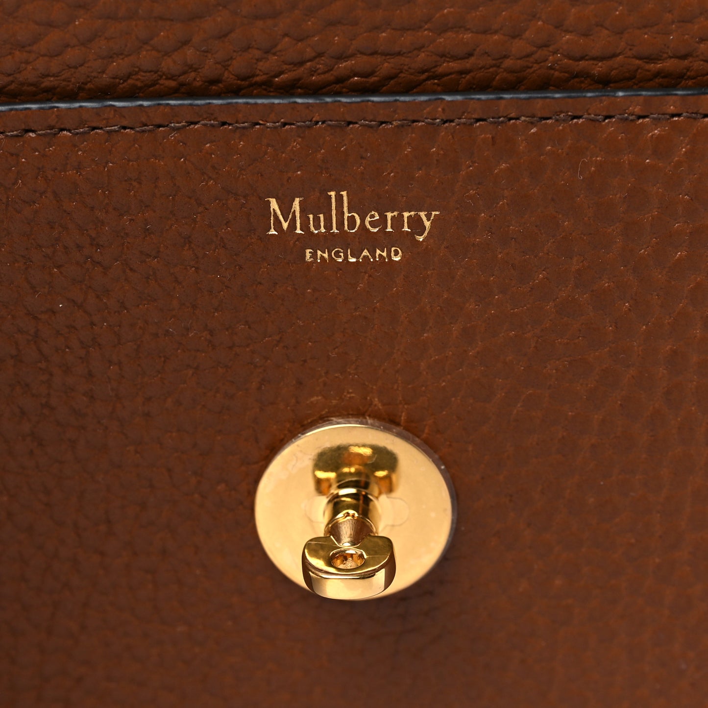 Natural Grain Calfskin Small Darley Oak