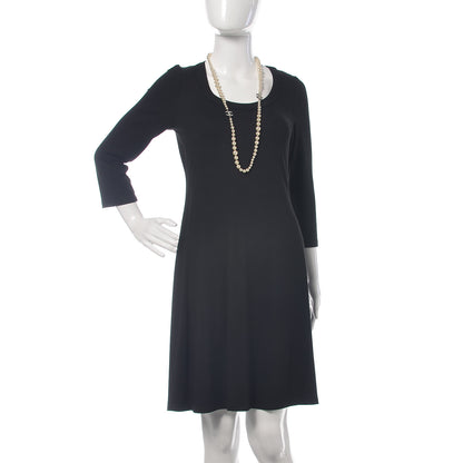 Chanel Graduated Pearl CC Long Necklace Silver 2 of 5