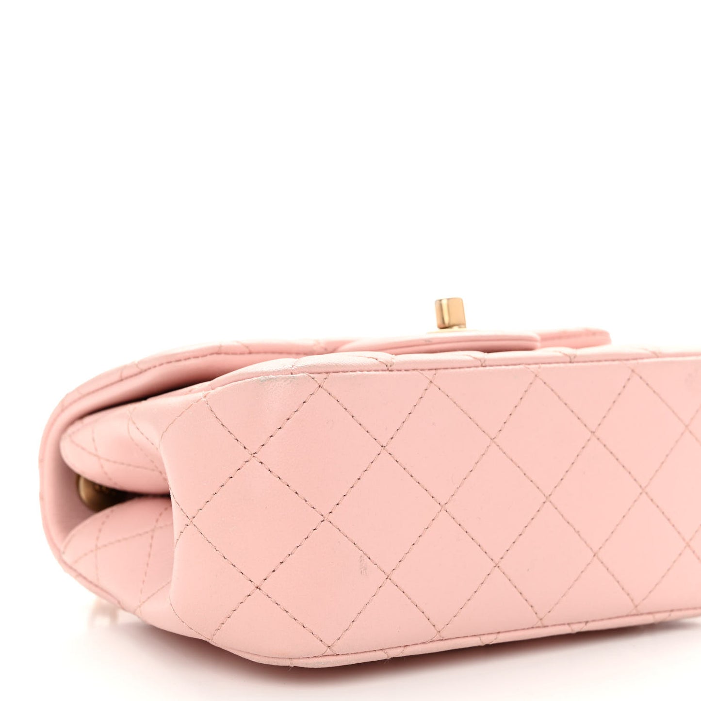 Lambskin Quilted Mini Sweet Camellia Flap Light Pink