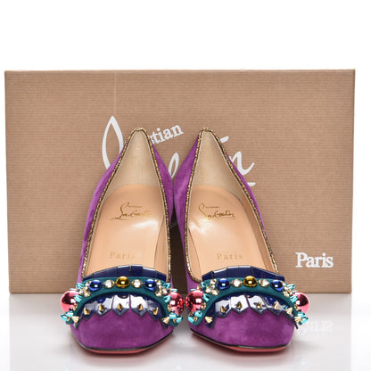 Christian Louboutin Suede Oaxacana 85 Pumps 36 Version Cassis 7 of 7