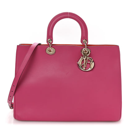 Christian Dior Smooth Calfskin Large Diorissimo Tote Fuchsia 1 of 12