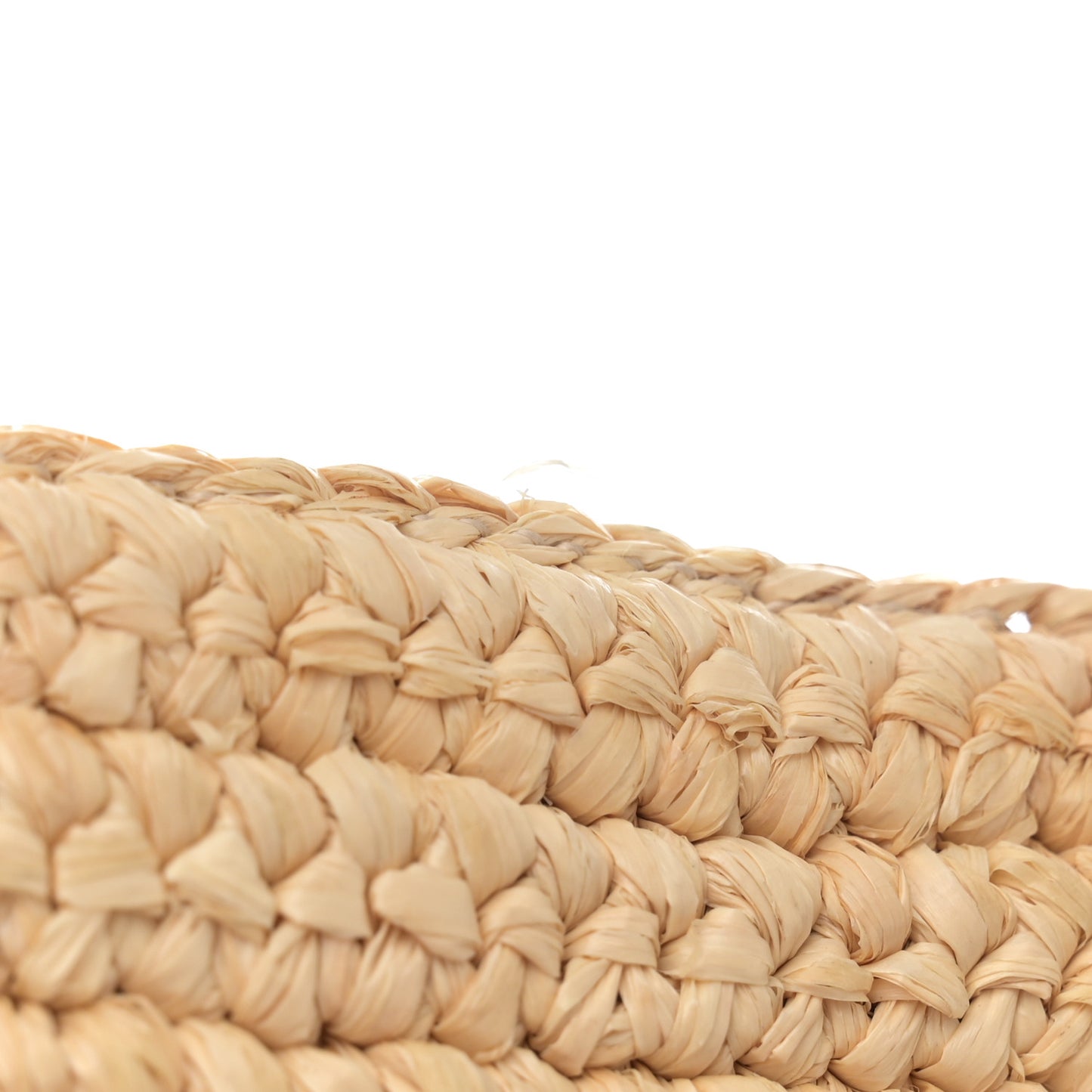 Raffia Calfskin Rive Gauche Tote Naturale Black