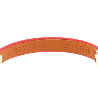 Louis Vuitton Calfskin Yummy LV Bracelet 17 Coral 3 of 3