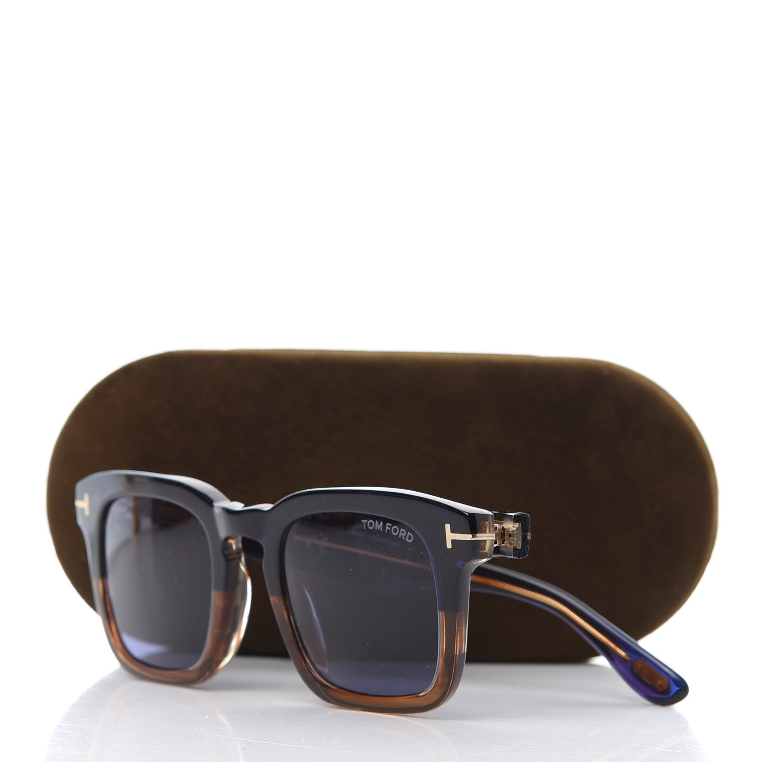Tom Ford Acetate Dax Sunglasses TF751 Blue 8 of 8