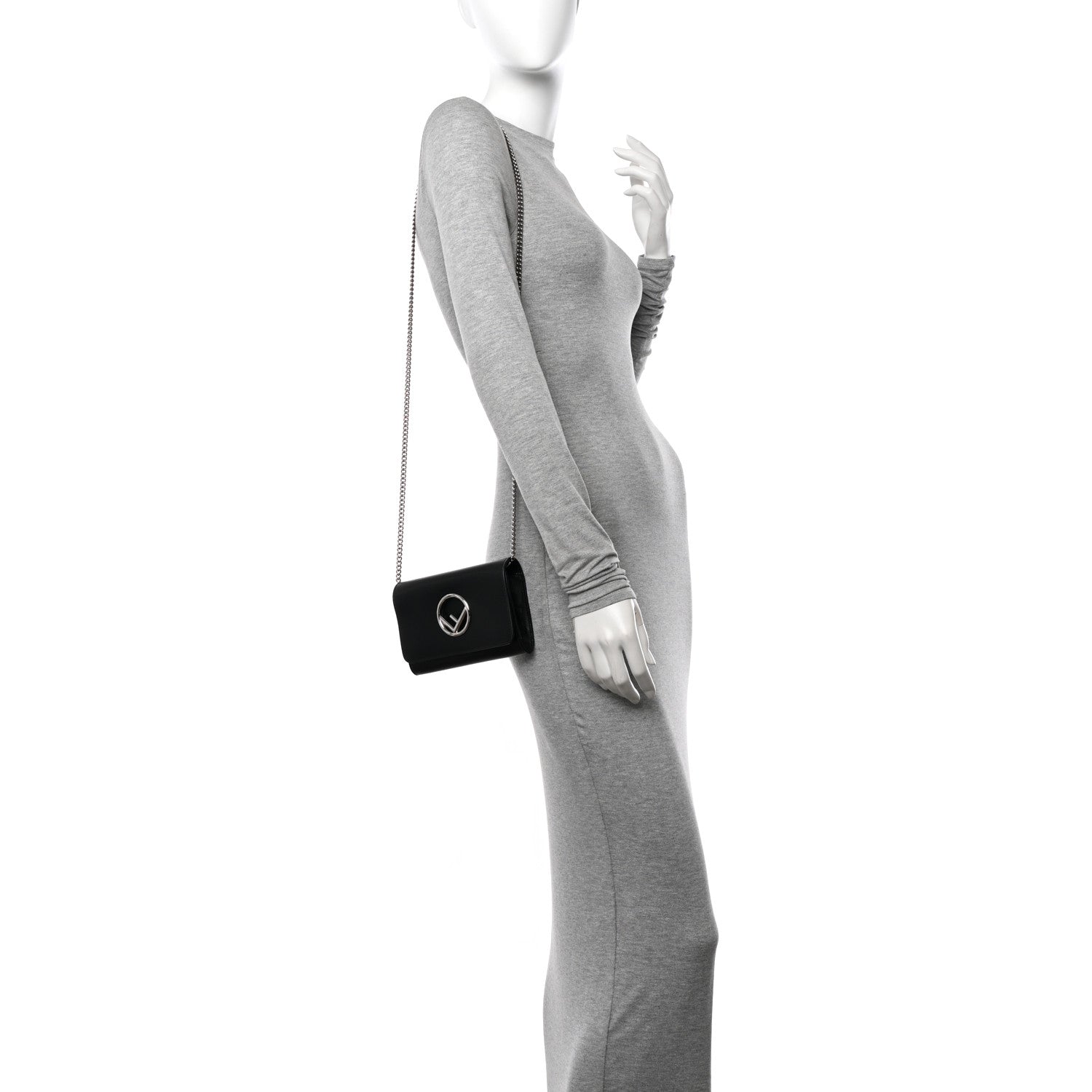 Fendi Vitello Cruise F is Fendi Wallet On Chain Black 2 of 11