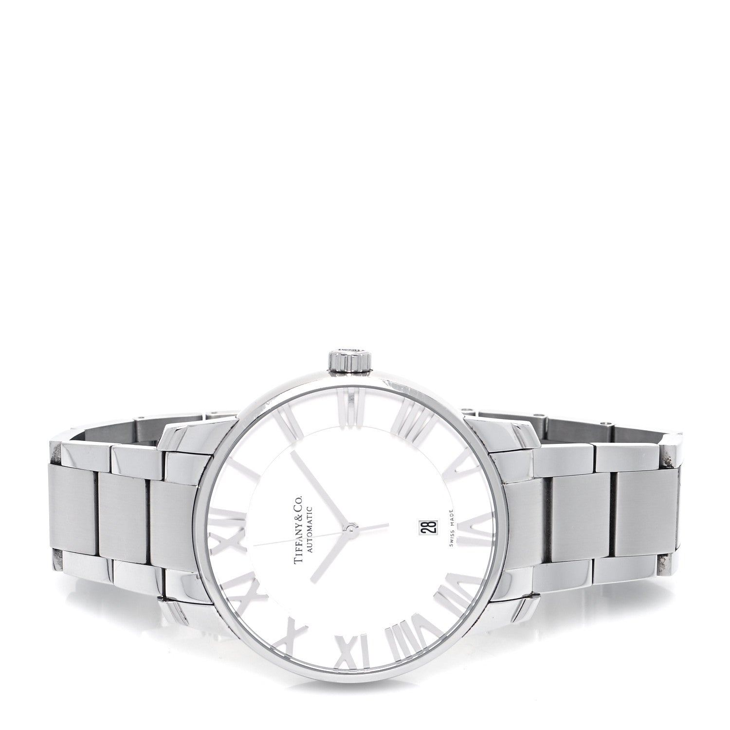 Tiffany Stainless Steel 42mm Atlas Automatic Watch 2 of 4