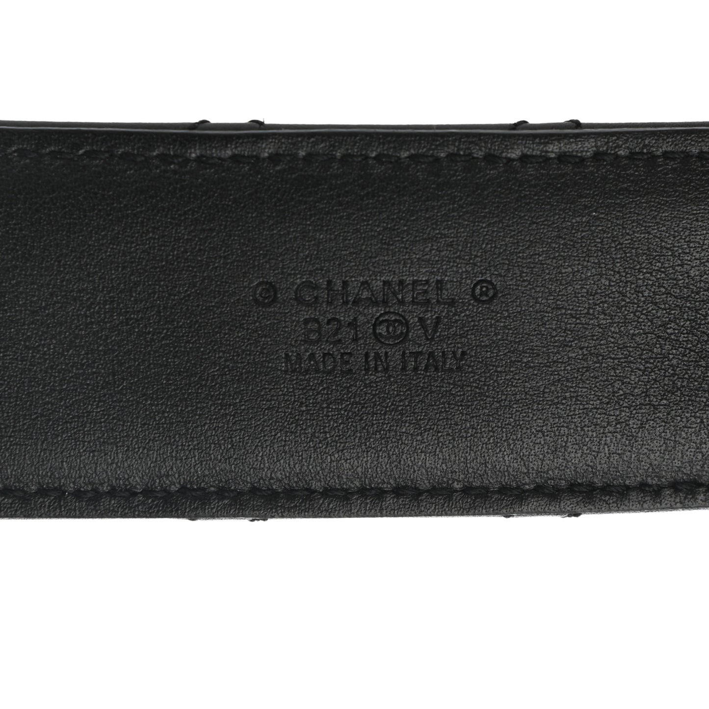 Lambskin Quilted CC Chain Belt 85 34 Black