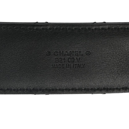 Chanel Lambskin Quilted CC Chain Belt 85 34 Black 3 of 8