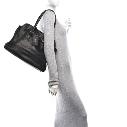 Miu Miu Nappa Medium Aventure Bag Black 2 of 10