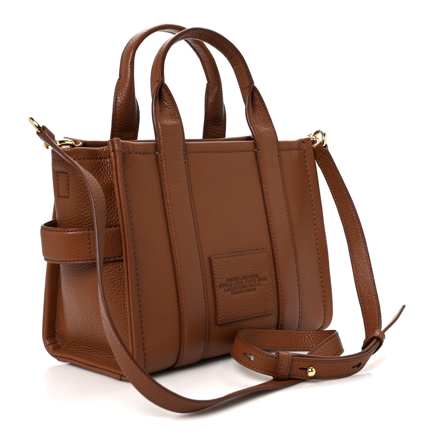 Grained Calfskin Small The Tote Bag Argan Oil