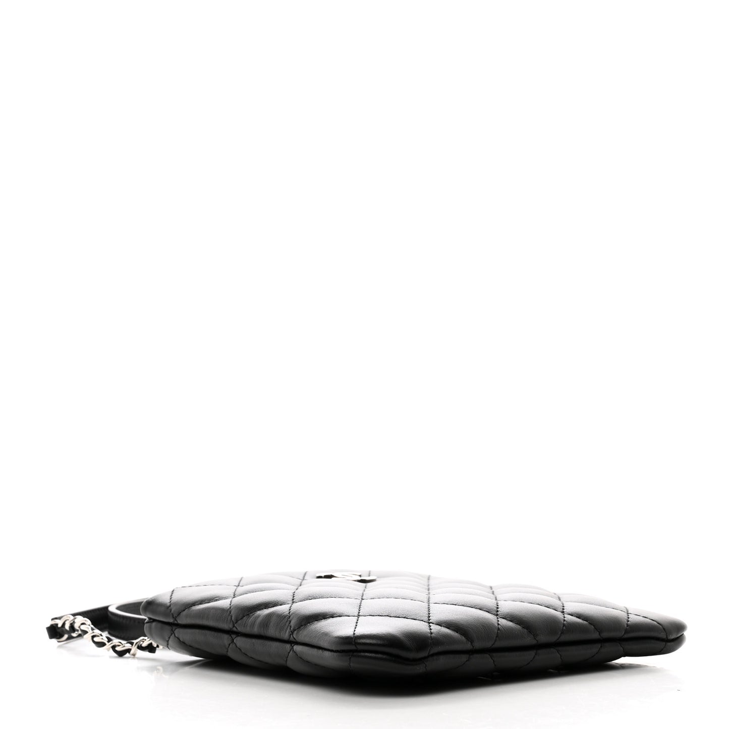 Lambskin Quilted Crossbody Bag Black