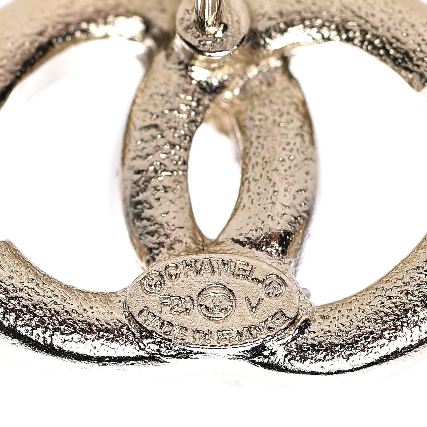 Chanel Crystal Baguette CC Earrings Gold 4 of 5