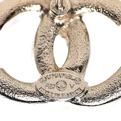 Chanel Crystal Baguette CC Earrings Gold 4 of 5