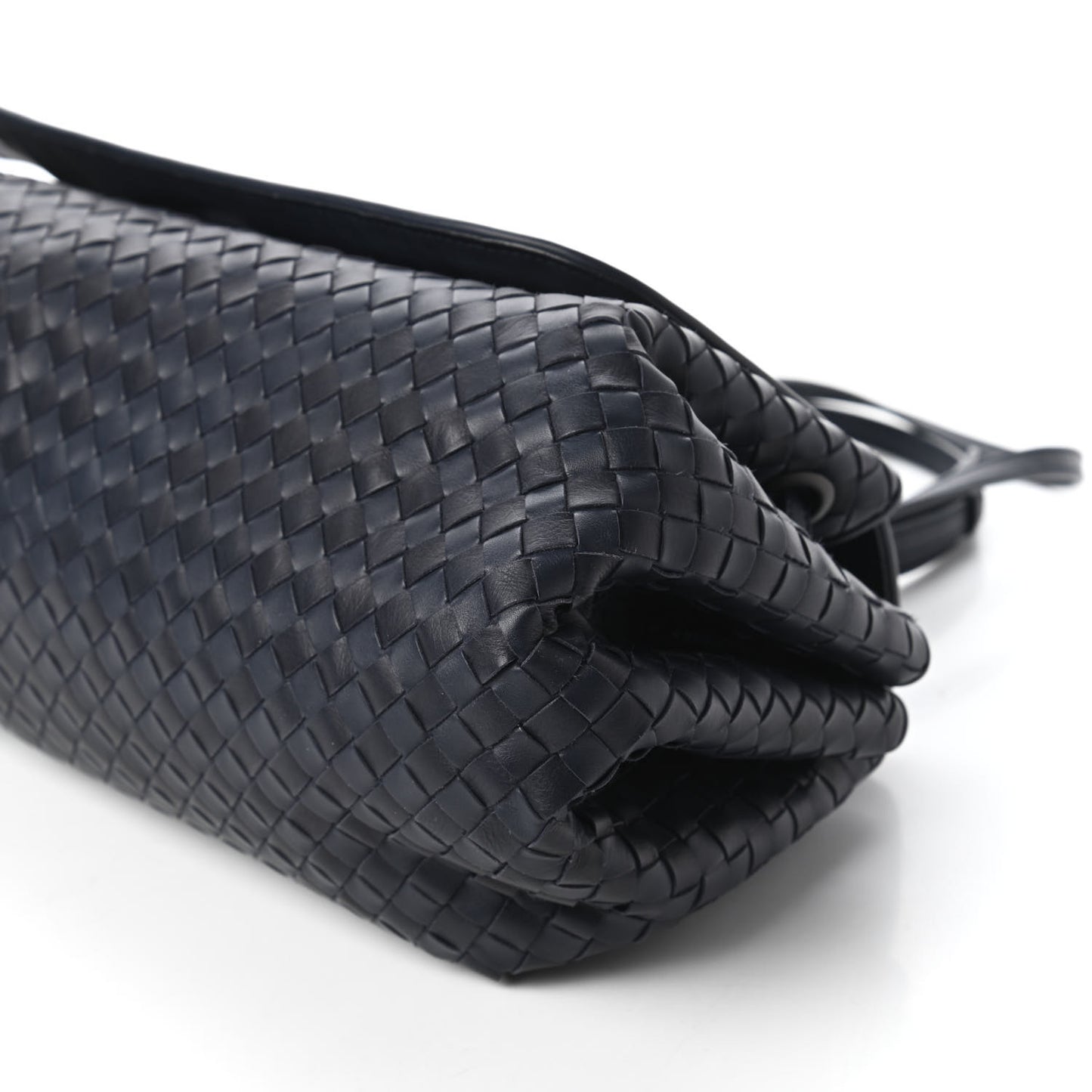 Nappa Intrecciato Messenger Bag Blue