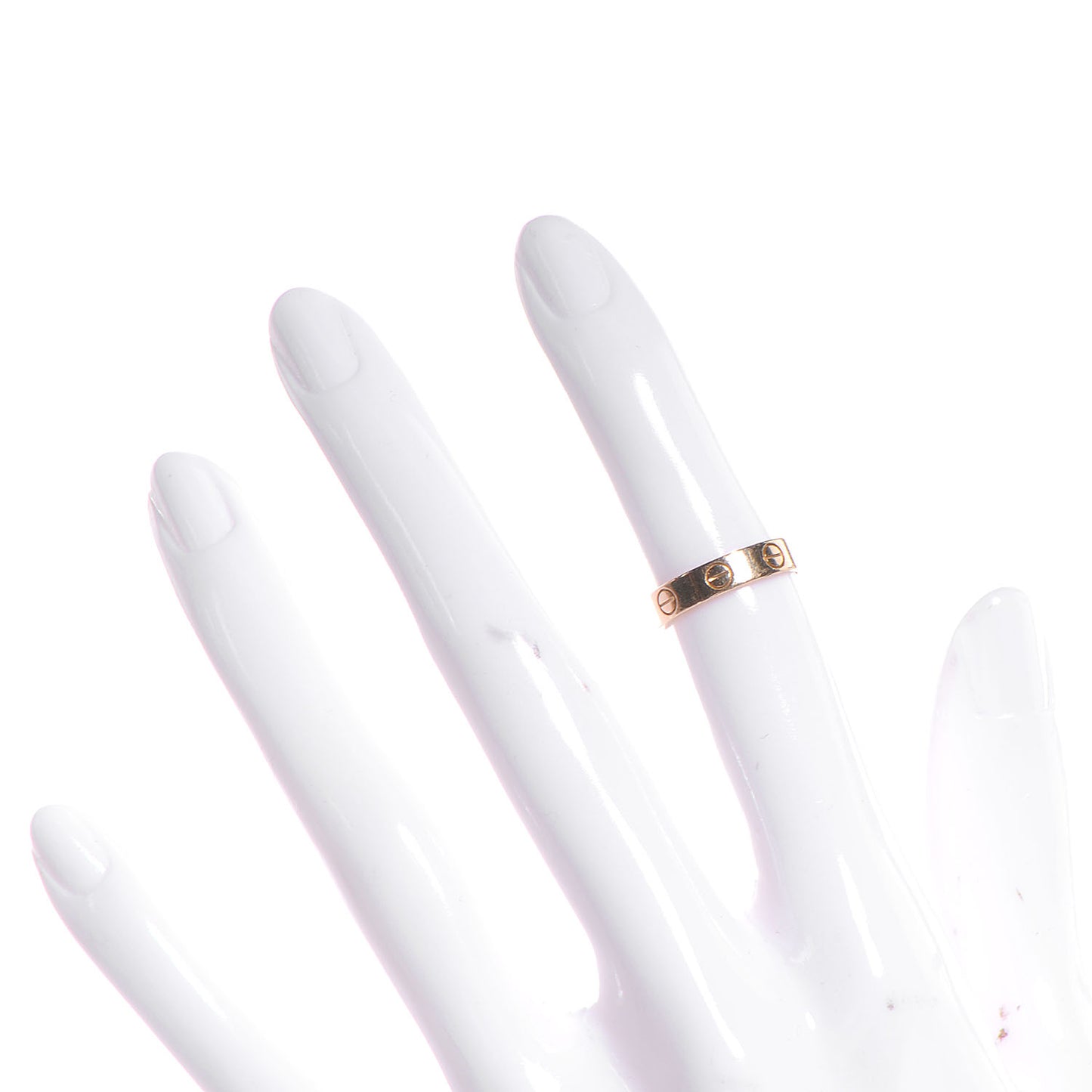 18k Pink Gold Love Ring Size 47 4