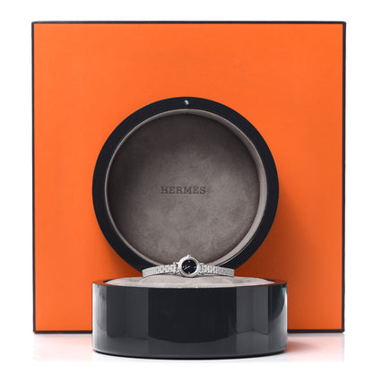 Hermes 18K White Gold Diamond 16mm Faubourg Joaillerie Quartz Watch 6 of 6