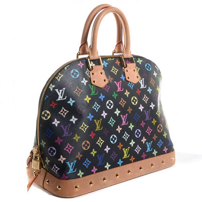 Louis Vuitton Monogram Multicolor Alma GM Black 3 of 7