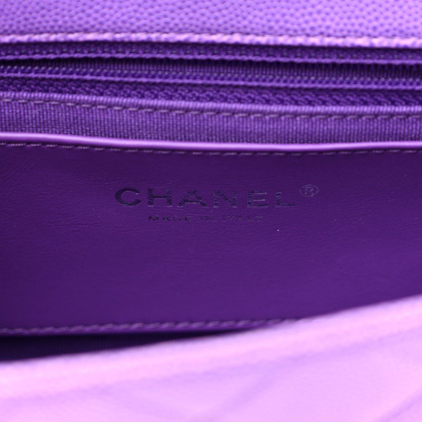 Shaded Caviar Quilted My Everything Small Flap Purple Light Purple