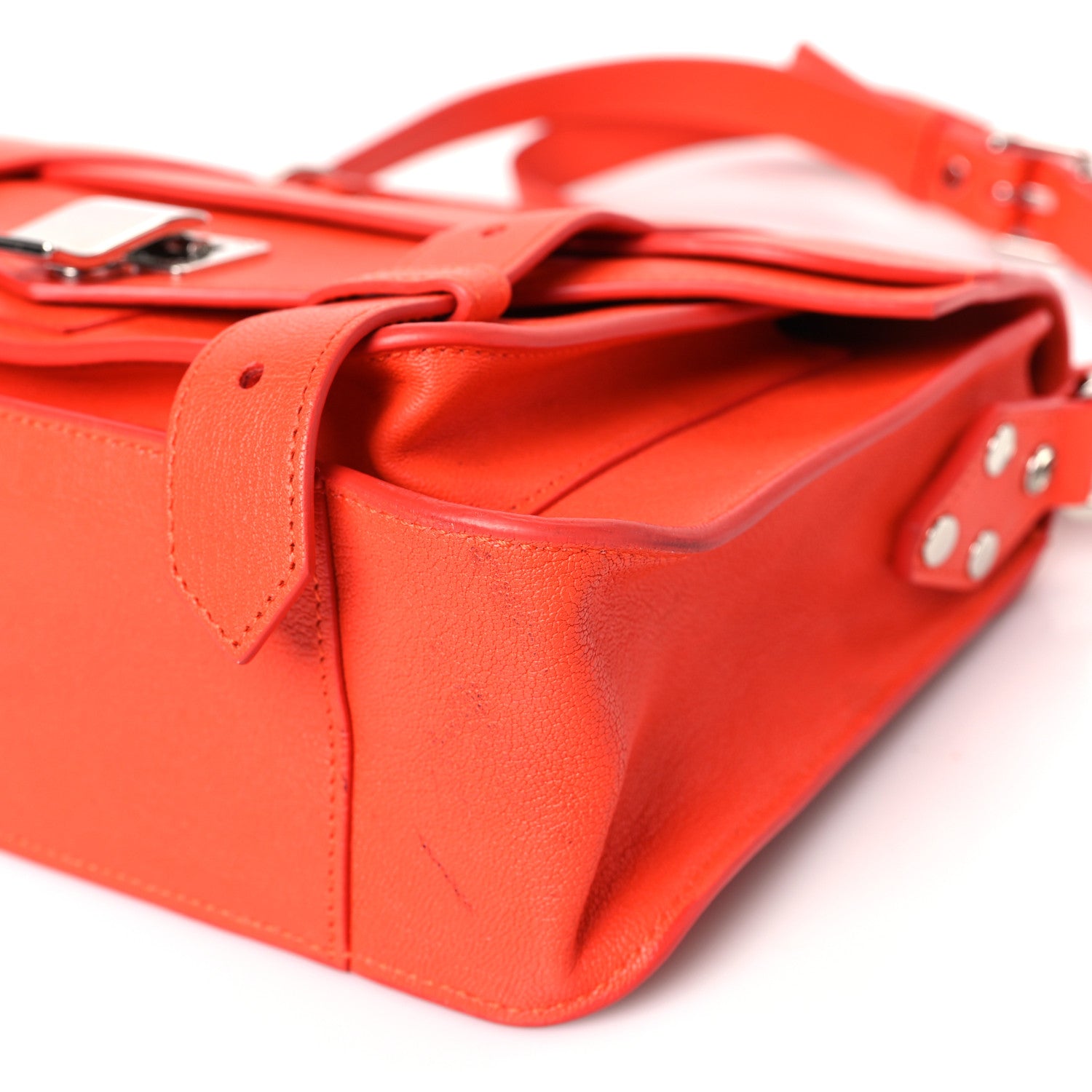 Proenza Schouler Lambskin Tiny PS1 Satchel Orange Pepper 8 of 12