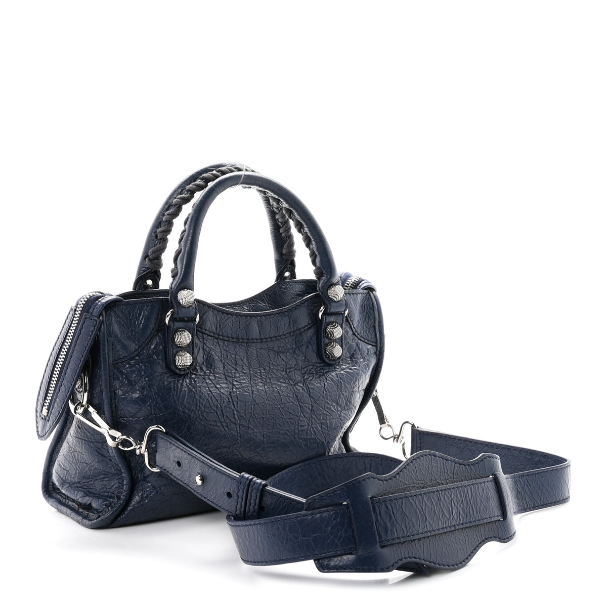 Agneau Giant 12 Silver Hardware Mini City Bleu Roi