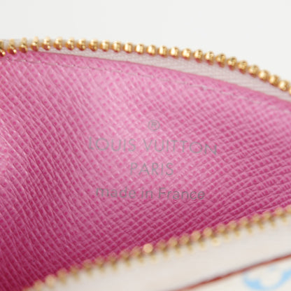 Louis Vuitton Monogram Multicolor Key Pouch White Litchi 6 of 7
